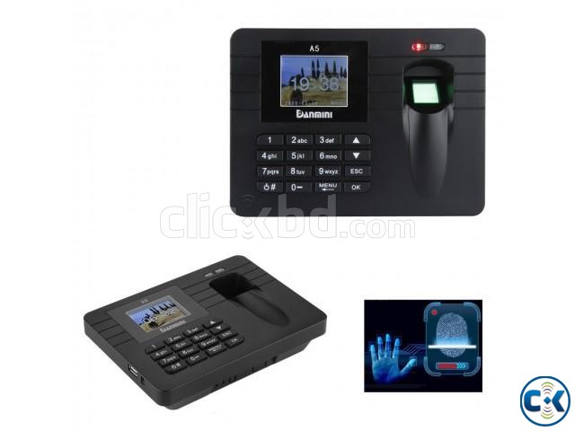 Fingerprint time attendance machine large image 0