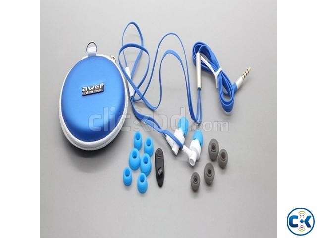 AWEI HEADPHONE BLUE large image 0