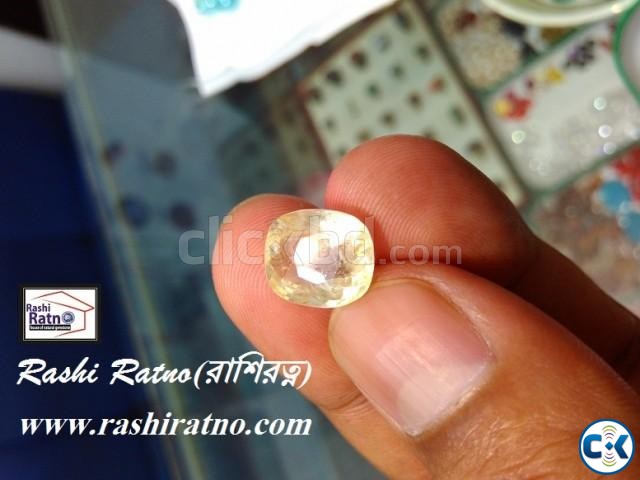 Yellow Sapphire Stone পোখরাজ পাথর large image 0