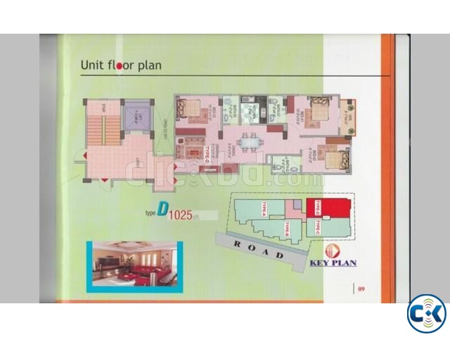 Beautiful Flat D-1025sqft Badda large image 0