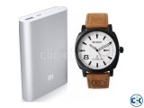 Combo Offer - Mi 10400 mAh Power Bank Curren Watch.