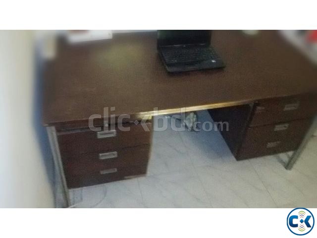 Office Table Good quality wood 5ft long large image 0