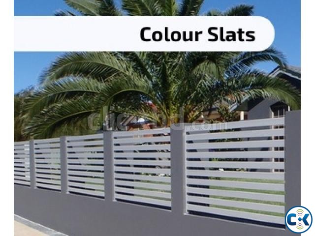 Slat Fencing Perth Aluminium Wood large image 0