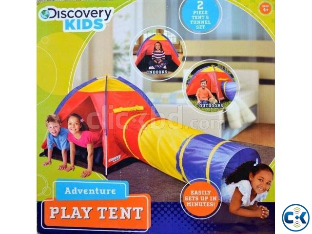 Kids Play Adventure Portable Backyard Play Tent with Tube large image 0