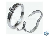 Handcuff Bracelet for Men Full Silver 