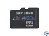 4 GB Micro - SD Memory Card Sumsung 