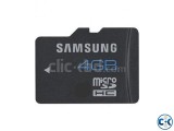 4 GB Micro - SD Memory Card (Sumsung)