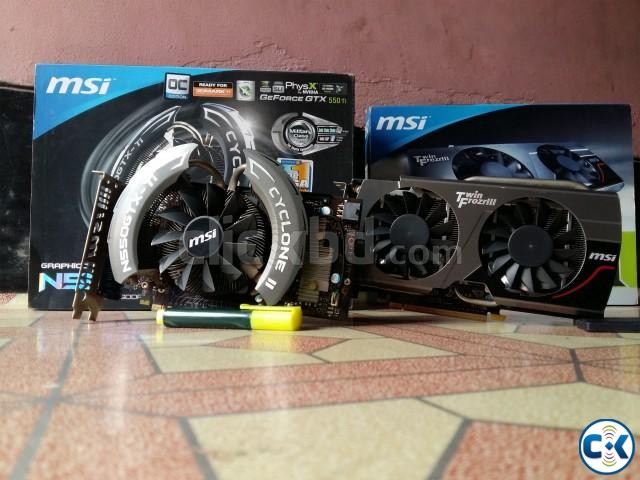 MSI GTX 550 TI CYCLONE II OC large image 0