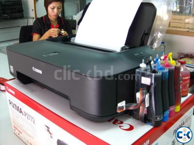 Canon ip2772 printer with CISS large image 0