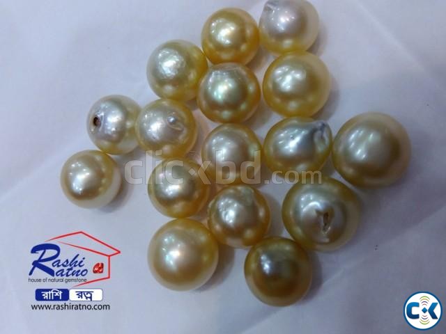 Natural Golden Sea Pearl Stone large image 0