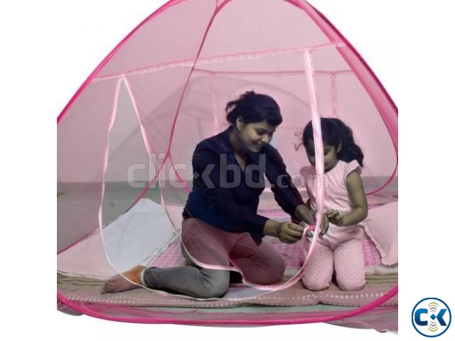 Instant Bed size Self Standing pop up Mosquito net large image 0