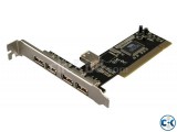 USB 2.0 PCI Card 4 1 Port