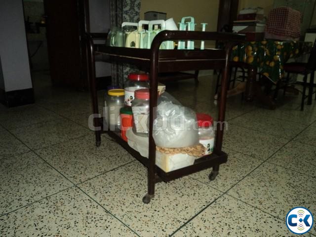 Glass Food Tea Trolley large image 0