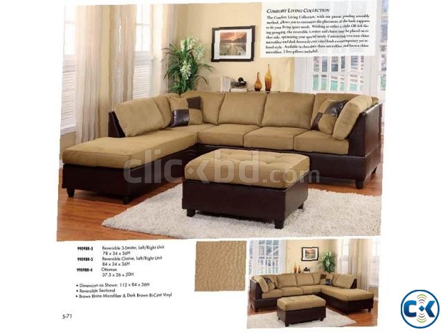 brand new great design sofa set with velvet fabrics large image 0