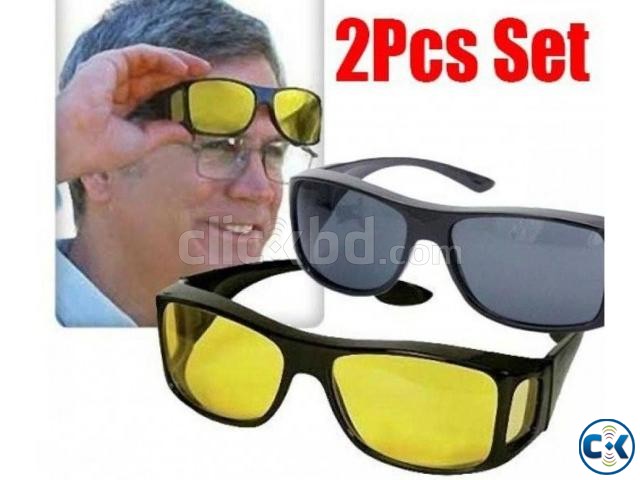 2 In 1 Night Vision Polarized সানগ্লাস large image 0