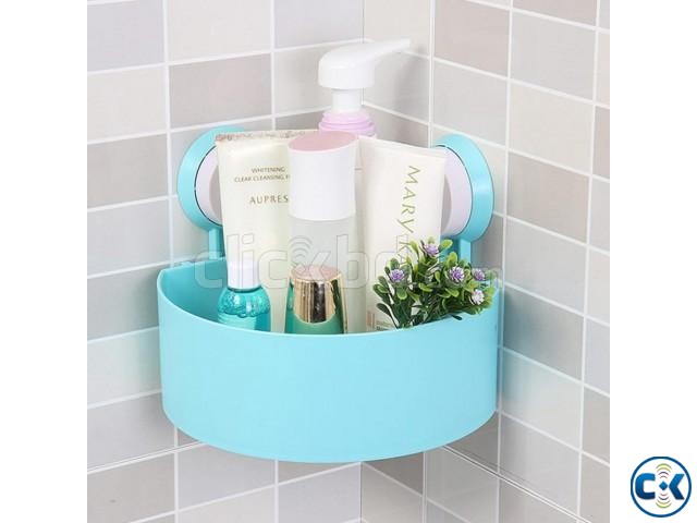 Powerful Suction corner of the kitchen bathroom wall shelf large image 0