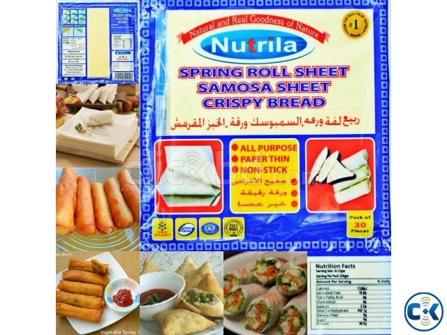Frozen spring roll pastry sheets large image 0