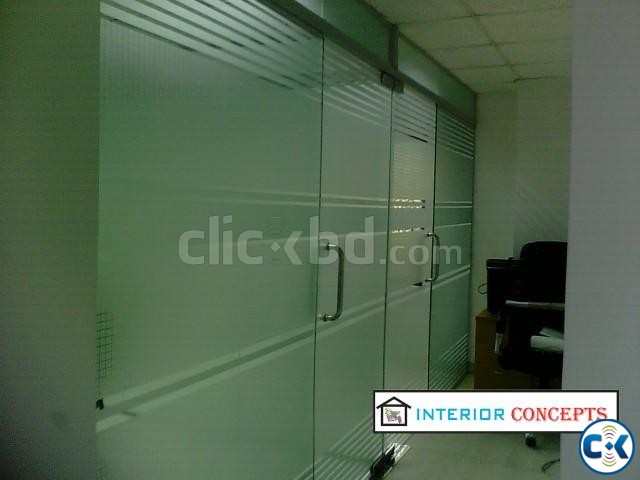 Glass partition with Decoration BDGP-02 large image 0