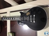 Les Paul Custom Black Electric Guitar.