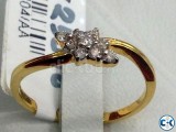 Diamond With Gold Ladies Ring