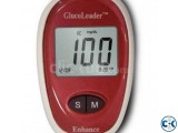 GLUCOLEADER GLUCOSE METER WITH WARRANTY