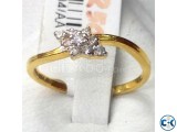 Diamond With Gold Ladies Ring