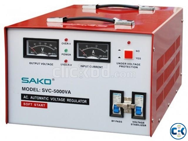 Power On Stabilizer SAKO SVR -5000 VA SERVO large image 0