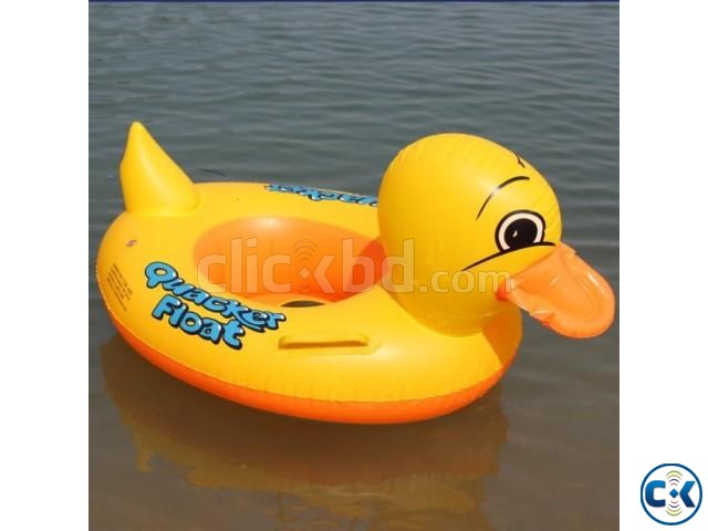 Duck Design Kids Baby Swimming air boat large image 0