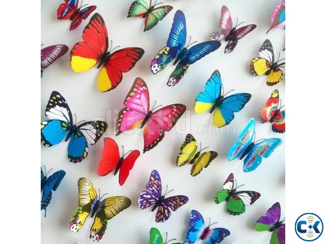 Baby room Butter Fly Wall Sticker Plastic Made 12pc large image 0