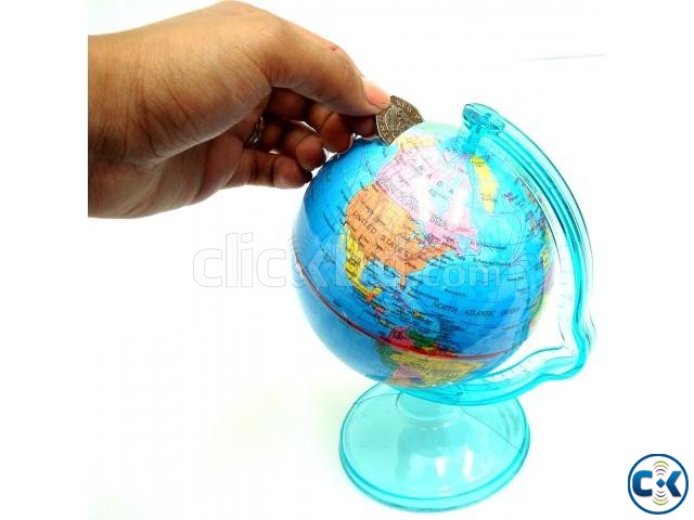 Money Saving Globe World Map with Stand large image 0