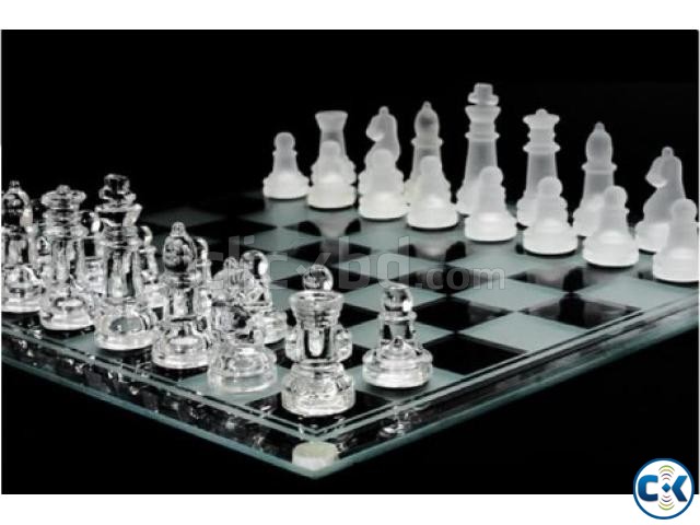 Hi-Quality Glass Chess Set-গ্লাসের তৈরী দাবা সেটের বোর্ড large image 0