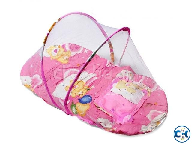 Born Baby 4in1 Portable Mosquito Net Bed 3 Pillow Carry bag large image 0