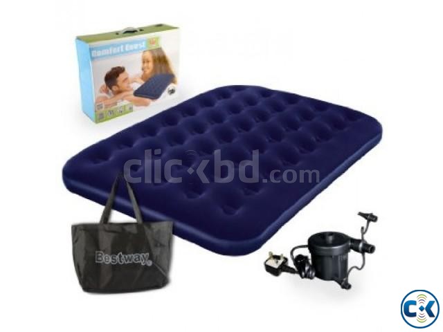 Bestway Double Air Bed free pumper intact Box large image 0