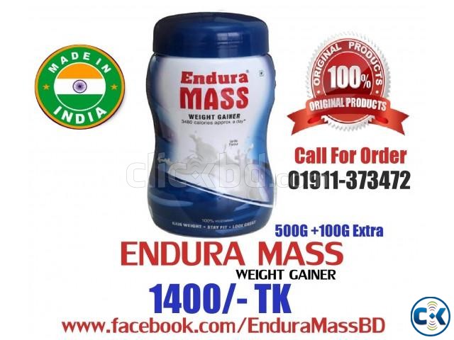 Endura Mass Weight Gainer - 500g 100g free large image 0