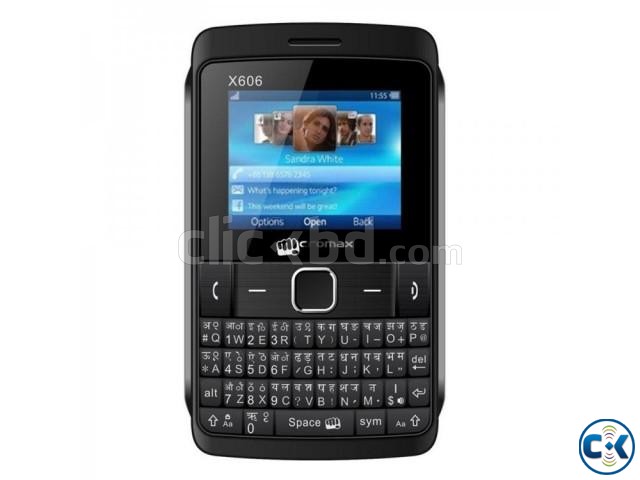 Micromax X606 QWERTY Mobile Dual Sim New large image 0