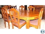 Modern Dining Table with 6 Chairs