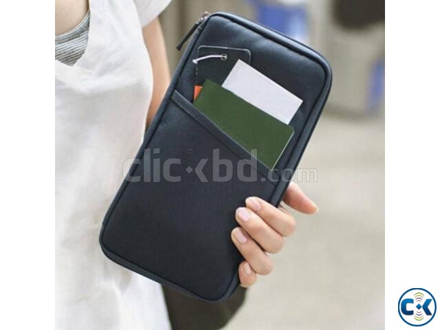 Travel Passport Credit ID Card Cash Holder Organizer Wallet large image 0