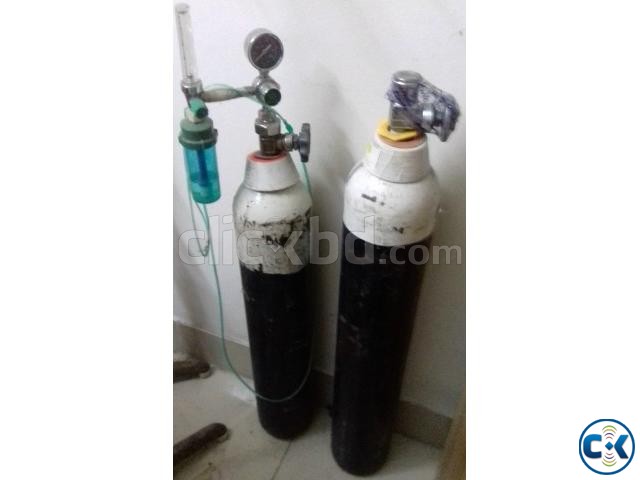 BOC Oxygen Cylinder with Flow Meter large image 0