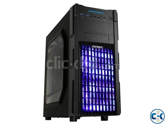 Antec GX200 BLUE LED gaming Casing with side window large image 0