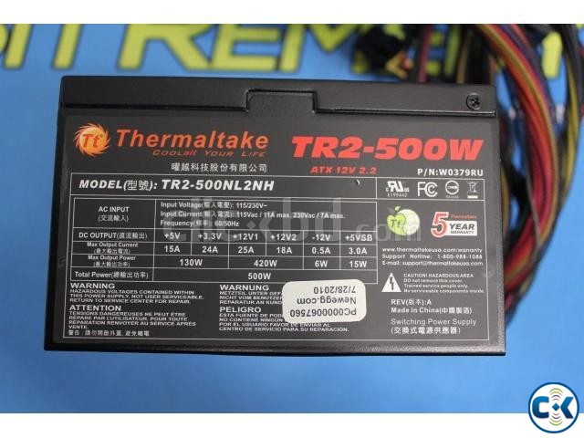 Thermaltake TR2 500W Power Supply Unit PSU  large image 0