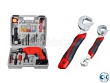 DRILL WITH TOOL KIT AND SNAP GRIP