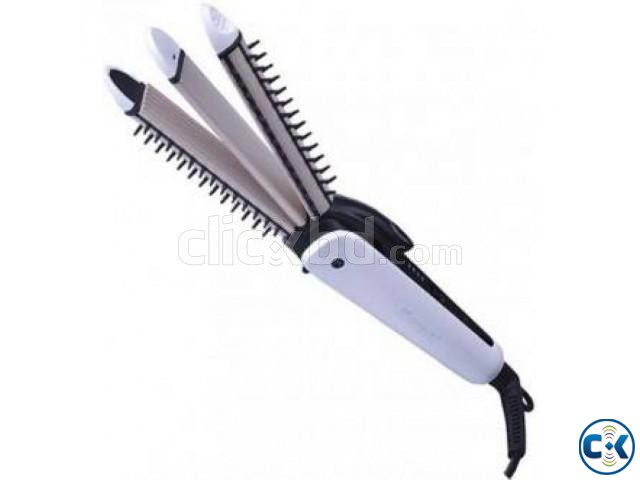 KEMEI KM-6861 Hair Crimper Crimping Iron large image 0