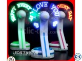 Custom Programmable usb Advertising led Text Fan