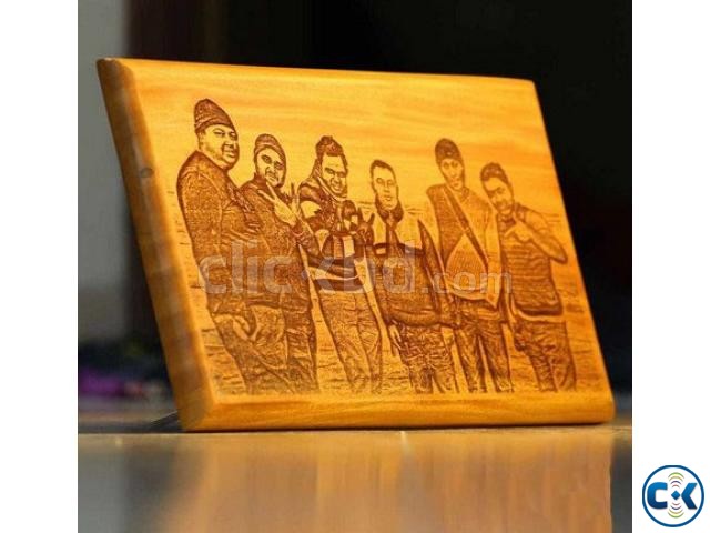 wooden sketch laser engrave giant large image 0