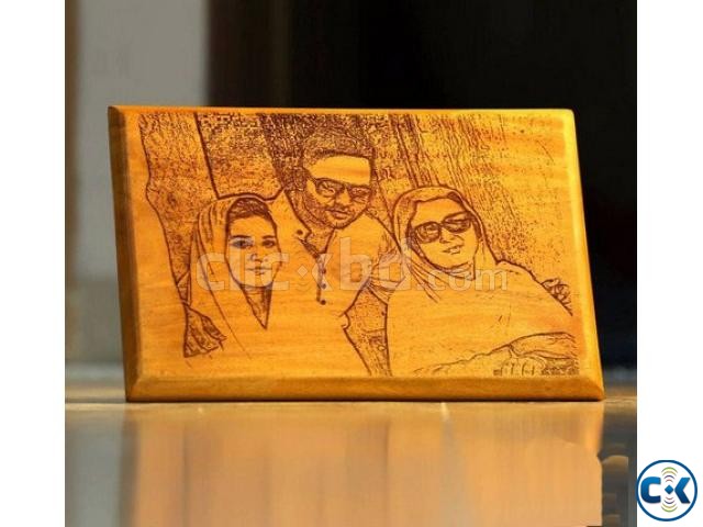 wooden sketch laser engrave extra large large image 0