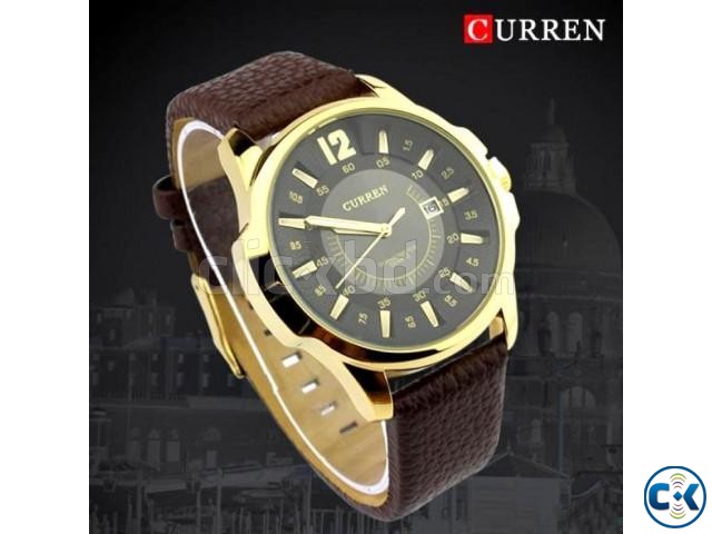 Men s Curren Wrist Watch - Golden large image 0