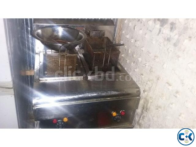 Double electric deep fryer large image 0