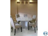 Marbel Table With 6 Chare