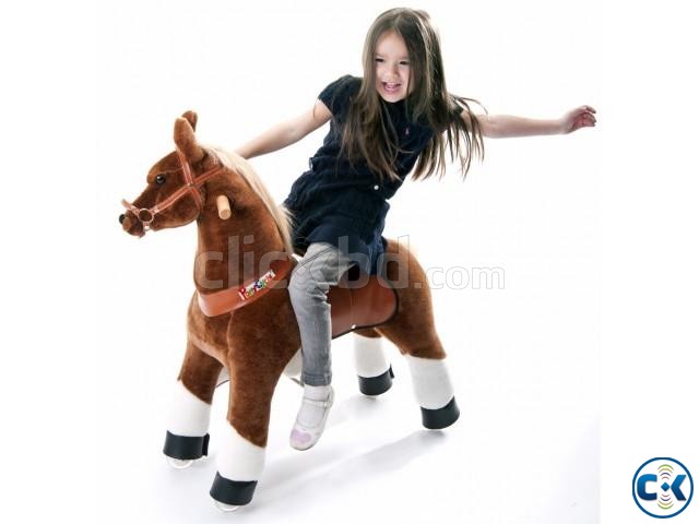 Pony Cycle Brown Ride-On Toy Horse-টাট্টু ঘোড়া large image 0