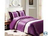 3pcs Satin Jacquard Quilted Comforter set